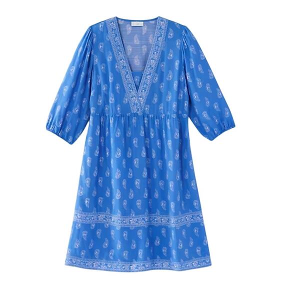 NWT j.jill Border Printed Flounced Hem Dress with POCKETS size 2X - Picture 4 of 8